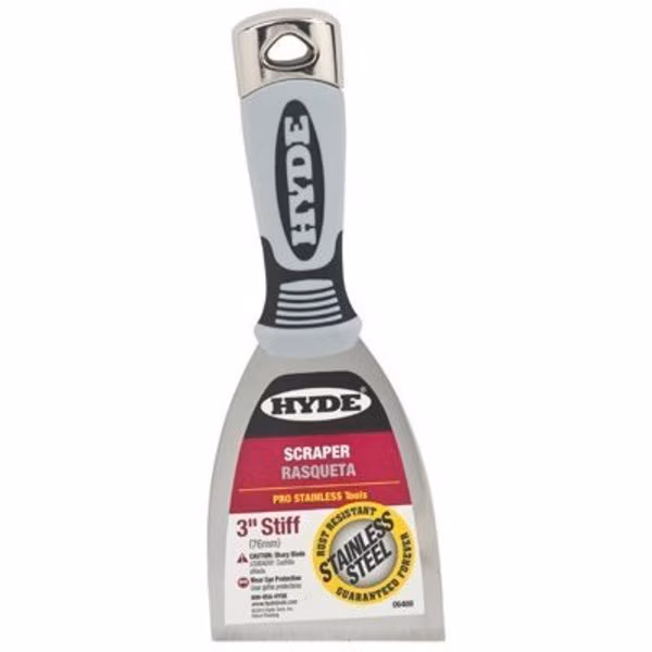 3 Stiff SS Scraper, Hyde, Mfr#: 6408